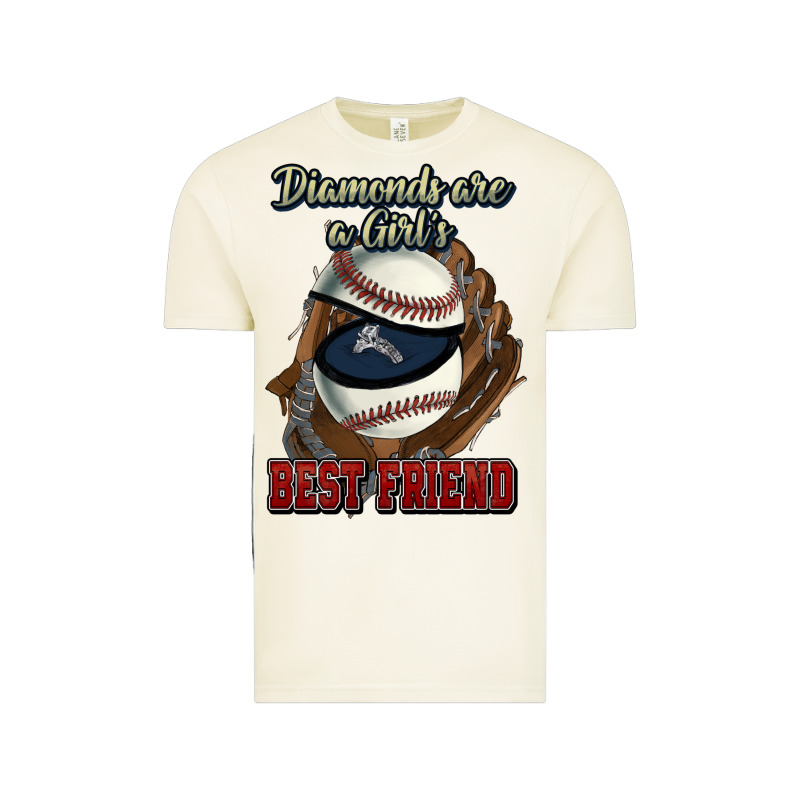 Diamonds Are A Girl's Best Friend Baseball Vintage Tee by HowdyJamesFarm | Teevron