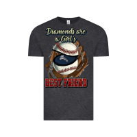 Vintage Black Diamonds are a girl's best friend Baseball Vintage Tee - HowdyJamesFarm