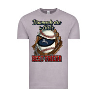 Vintage Zinc Diamonds are a girl's best friend Baseball Vintage Tee - HowdyJamesFarm