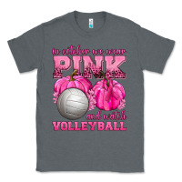 Charcoal Heather In October We Wear Pink and Watch Volleyball Classic Tee - texasbilliewilder