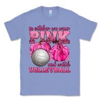 Colony Blue In October We Wear Pink and Watch Volleyball Classic Tee - texasbilliewilder