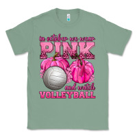Sage In October We Wear Pink and Watch Volleyball Classic Tee - texasbilliewilder