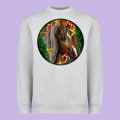 Tennessee Horse Christmas Heavyweight Sweatshirt Designed By Lillyallendesigns