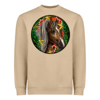 Mushroom Tennessee Horse Christmas Heavyweight Sweatshirt - LillyAllenDesigns