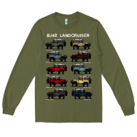 Army Green BJ4 FJ40 Landcruiser all colors T-Shirt Birthday Gift Long Sleeve Tee - trangStudio