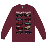 Burgundy BJ4 FJ40 Landcruiser all colors T-Shirt Birthday Gift Long Sleeve Tee - trangStudio