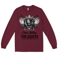 Burgundy Chris Bailey Long Sleeve Tee - FloraArt