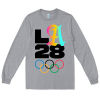 Heather Grey 2028 summer olympics Long Sleeve Tee - FloraArt