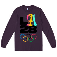 Plum 2028 summer olympics Long Sleeve Tee - FloraArt