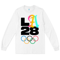 White 2028 summer olympics Long Sleeve Tee - FloraArt