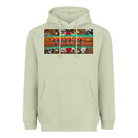 Matcha western wild and floral leopard  cowhide licanse plate Heavyweight Hoodie - Artiststas