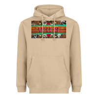Mushroom western wild and floral leopard  cowhide licanse plate Heavyweight Hoodie - Artiststas