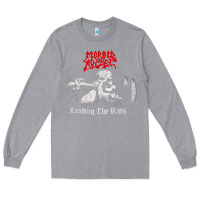 Heather Grey Morbid Angel, Morbid Angel vintage, Morbid Angel art, Morbid Angel pai Long Sleeve Tee - FloraArt