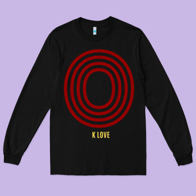 K Love 0 Long Sleeve Tee Designed By Floraart