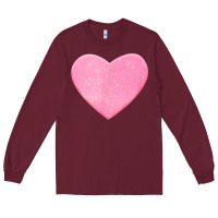 Valentines Pink Heart Long Sleeve Tee | Teevron