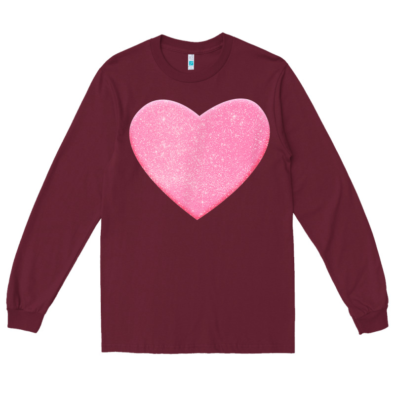 Valentines Pink Heart Long Sleeve Tee by FloraArt | Teevron