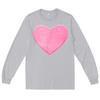 Moon Dust Valentines Pink Heart Long Sleeve Tee - FloraArt