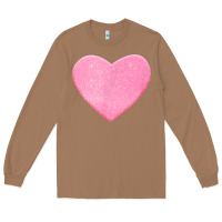 Toasted Coconut Valentines Pink Heart Long Sleeve Tee - FloraArt