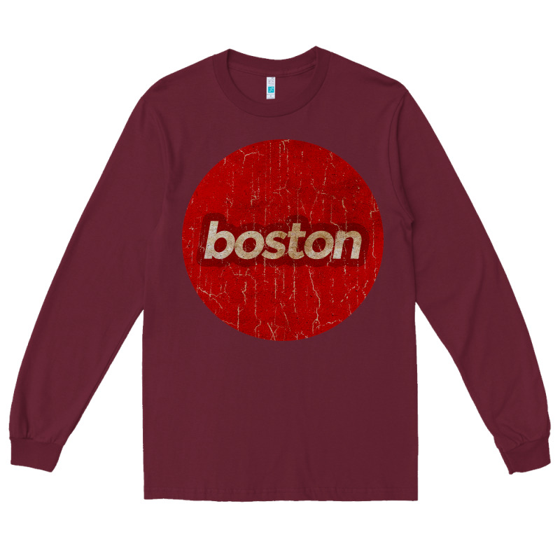 Boston   Simple Red Circle Vintage Long Sleeve Tee by FloraArt | Teevron