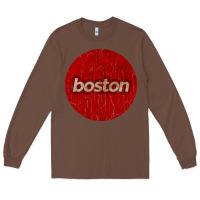 Chestnut boston   simple red circle vintage Long Sleeve Tee - FloraArt