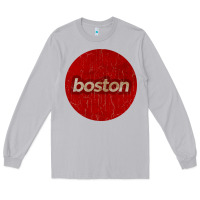Moon Dust boston   simple red circle vintage Long Sleeve Tee - FloraArt