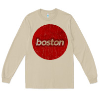 Mushroom boston   simple red circle vintage Long Sleeve Tee - FloraArt