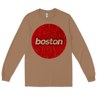 Toasted Coconut boston   simple red circle vintage Long Sleeve Tee - FloraArt