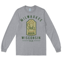 Heather Grey shotz beer worn Long Sleeve Tee - FloraArt