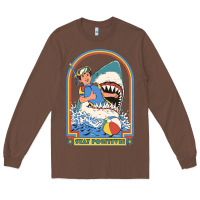 Chestnut Stay Positive Classic Long Sleeve Tee - FloraArt