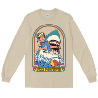 Mushroom Stay Positive Classic Long Sleeve Tee - FloraArt