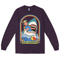 Plum Stay Positive Classic Long Sleeve Tee - FloraArt