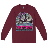 Burgundy creepshow 1 Long Sleeve Tee - FloraArt