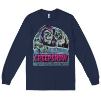 Navy creepshow 1 Long Sleeve Tee - FloraArt