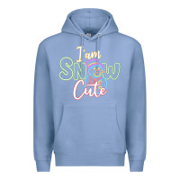 Colony Blue l am snow cute Premium Hoodie - CowhideDigitalArt