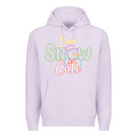 Lilac l am snow cute Premium Hoodie - CowhideDigitalArt