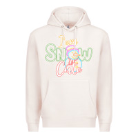 Pale Pink l am snow cute Premium Hoodie - CowhideDigitalArt