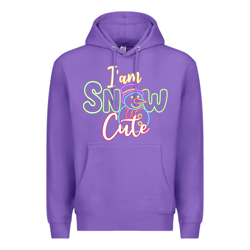 L Am Snow Cute Premium Hoodie by CowhideDigitalArt | Teevron