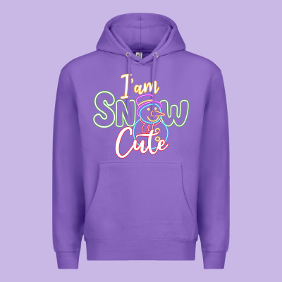 L Am Snow Cute Premium Hoodie Designed By Cowhidedigitalart