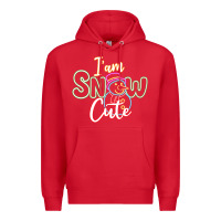 Red l am snow cute Premium Hoodie - CowhideDigitalArt