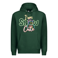 Sports Green l am snow cute Premium Hoodie - CowhideDigitalArt