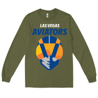 Army Green las vegas aviators Long Sleeve Tee - FloraArt
