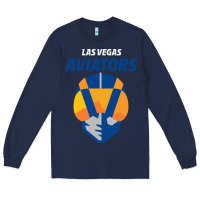 Navy las vegas aviators Long Sleeve Tee - FloraArt