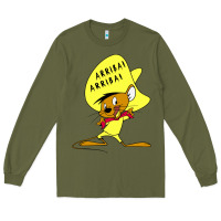 Army Green speedy gonzales arriba Long Sleeve Tee - FloraArt