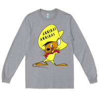 Heather Grey speedy gonzales arriba Long Sleeve Tee - FloraArt