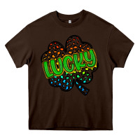 Chocolate Brown lucky st patrick s day Heavy Core Tee - Artiststas