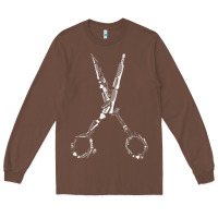 Chestnut Barber Hairdresser For Barbershop Owner Gift Haircut Stylist Long Sleeve Tee - trangStudio
