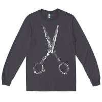 Smoke Barber Hairdresser For Barbershop Owner Gift Haircut Stylist Long Sleeve Tee - trangStudio