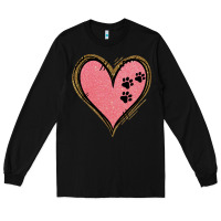 Black Pink Glitter Heart Long Sleeve Tee - Jasminsmagicworld