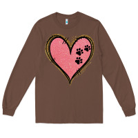 Chestnut Pink Glitter Heart Long Sleeve Tee - Jasminsmagicworld