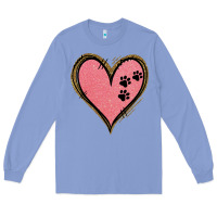 Colony Blue Pink Glitter Heart Long Sleeve Tee - Jasminsmagicworld